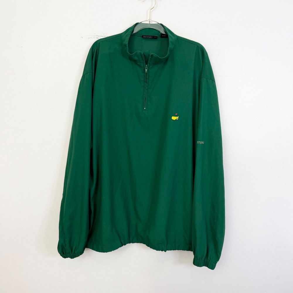 Masters Collection Augusta National Golf Green Quarter Zip Pullover Men's XL